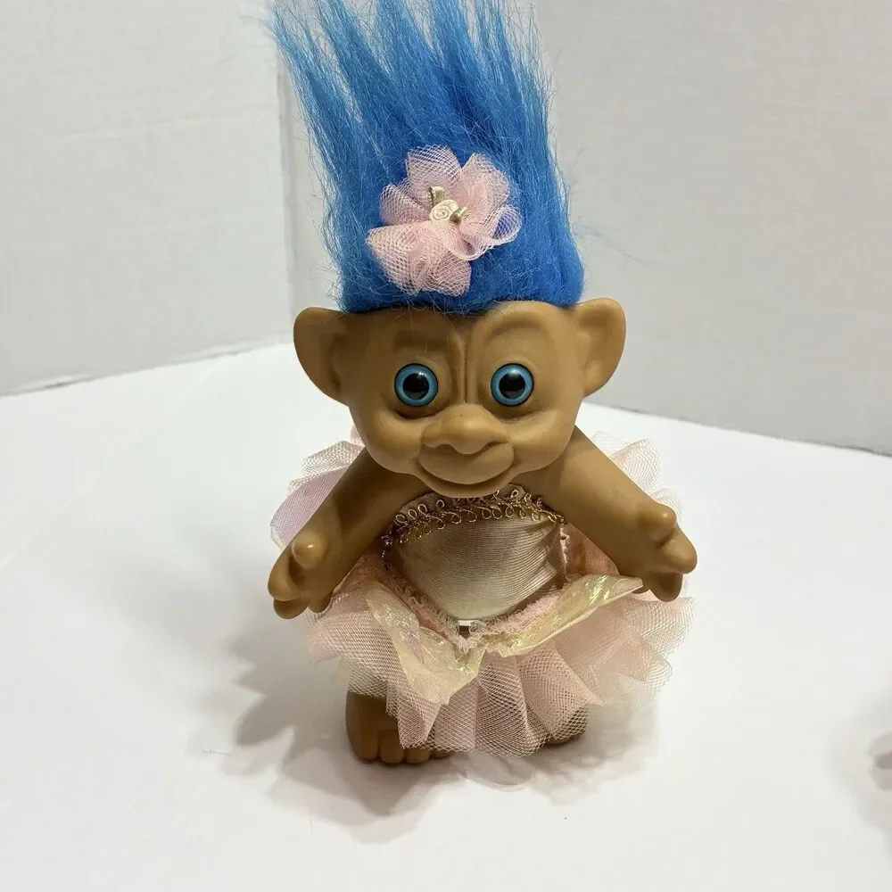 Vintage 90s Troll Dolls Lot Of 2 Nurse And Ballerina